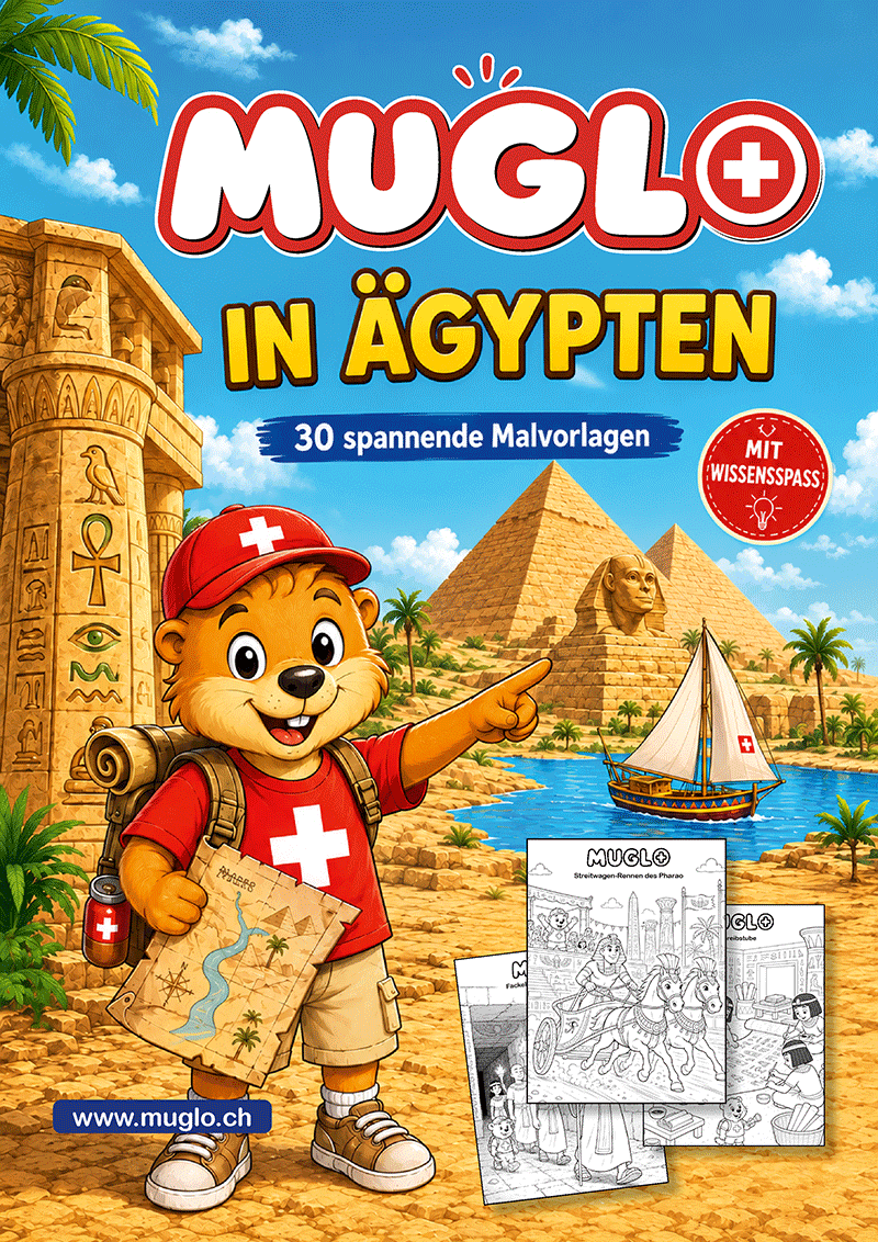 Muglo in Ägypten Malbuch